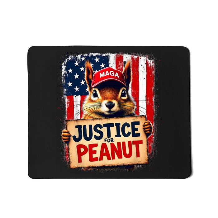 Justice For Peanut The Squirrel Peanut Squirrel Maga Mousepad