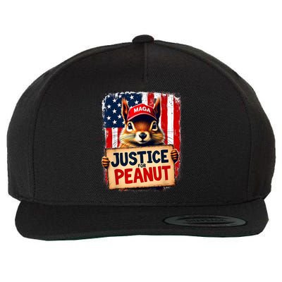 Justice For Peanut The Squirrel Peanut Squirrel Maga Wool Snapback Cap
