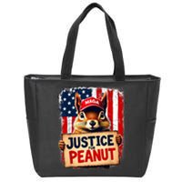 Justice For Peanut The Squirrel Peanut Squirrel Maga Zip Tote Bag