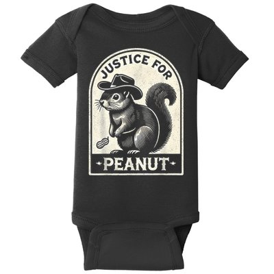 Justice For Peanut The Squirrel Peanut Squirrel Wanted Baby Bodysuit