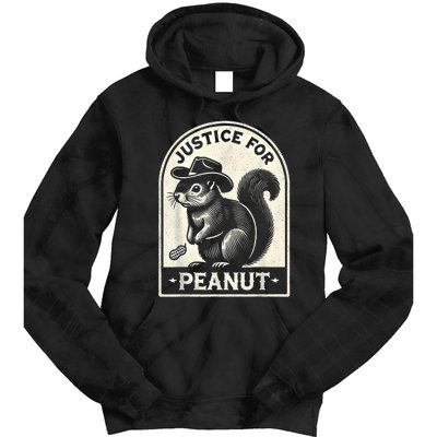 Justice For Peanut The Squirrel Peanut Squirrel Wanted Tie Dye Hoodie