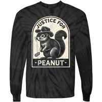 Justice For Peanut The Squirrel Peanut Squirrel Wanted Tie-Dye Long Sleeve Shirt