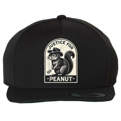 Justice For Peanut The Squirrel Peanut Squirrel Wanted Wool Snapback Cap