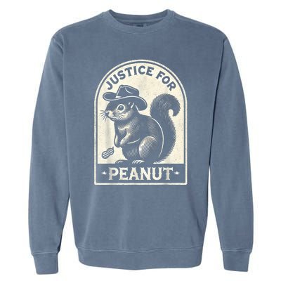 Justice For Peanut The Squirrel Peanut Squirrel Wanted Garment-Dyed Sweatshirt