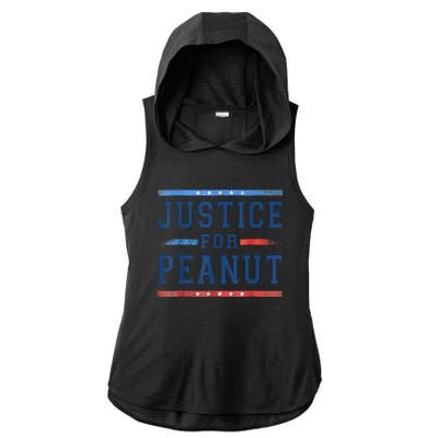 Justice For Peanut The Squirrel Peanut Squirrel Ladies PosiCharge Tri-Blend Wicking Draft Hoodie Tank