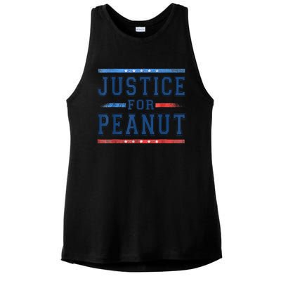 Justice For Peanut The Squirrel Peanut Squirrel Ladies PosiCharge Tri-Blend Wicking Tank