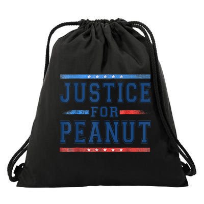 Justice For Peanut The Squirrel Peanut Squirrel Drawstring Bag