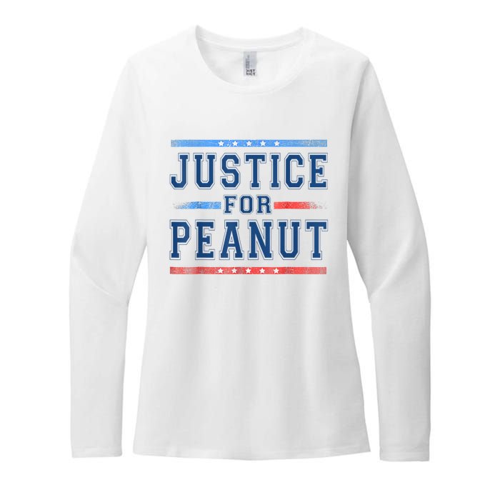 Justice For Peanut The Squirrel Peanut Squirrel Womens CVC Long Sleeve Shirt