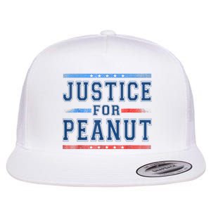 Justice For Peanut The Squirrel Peanut Squirrel Flat Bill Trucker Hat