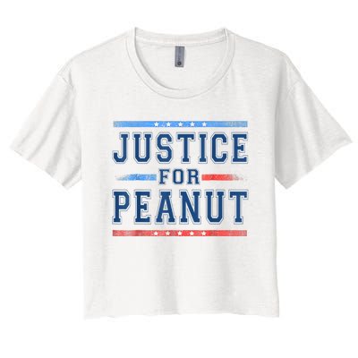 Justice For Peanut The Squirrel Peanut Squirrel Women's Crop Top Tee