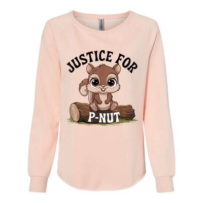 Justice For Pnut Special Squirrel Pnut Justice Womens California Wash Sweatshirt