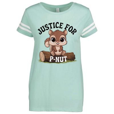 Justice For Pnut Special Squirrel Pnut Justice Enza Ladies Jersey Football T-Shirt