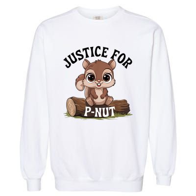 Justice For Pnut Special Squirrel Pnut Justice Garment-Dyed Sweatshirt