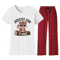 Justice For Pnut Special Squirrel Pnut Justice Women's Flannel Pajama Set