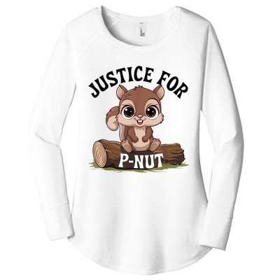 Justice For Pnut Special Squirrel Pnut Justice Women's Perfect Tri Tunic Long Sleeve Shirt