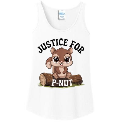 Justice For Pnut Special Squirrel Pnut Justice Ladies Essential Tank