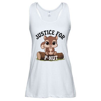 Justice For Pnut Special Squirrel Pnut Justice Ladies Essential Flowy Tank