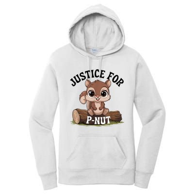 Justice For Pnut Special Squirrel Pnut Justice Women's Pullover Hoodie