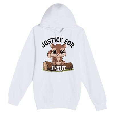 Justice For Pnut Special Squirrel Pnut Justice Premium Pullover Hoodie