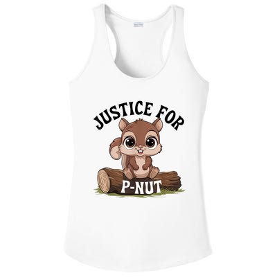 Justice For Pnut Special Squirrel Pnut Justice Ladies PosiCharge Competitor Racerback Tank