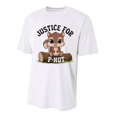 Justice For Pnut Special Squirrel Pnut Justice Performance Sprint T-Shirt