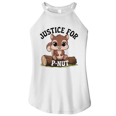 Justice For Pnut Special Squirrel Pnut Justice Women's Perfect Tri Rocker Tank