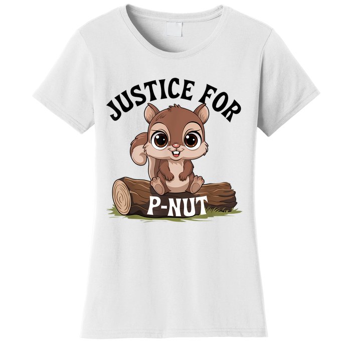 Justice For Pnut Special Squirrel Pnut Justice Women's T-Shirt