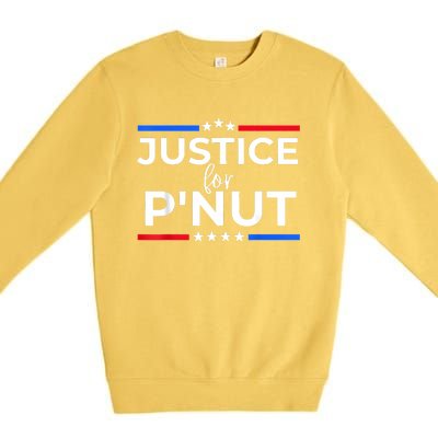 Justice For PNut Peanut Squirrel Lovers Premium Crewneck Sweatshirt