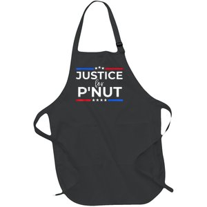 Justice For PNut Peanut Squirrel Lovers Full-Length Apron With Pockets