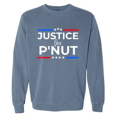 Justice For PNut Peanut Squirrel Lovers Garment-Dyed Sweatshirt