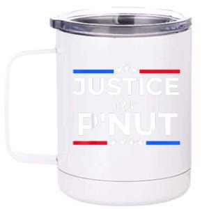 Justice For PNut Peanut Squirrel Lovers 12 oz Stainless Steel Tumbler Cup