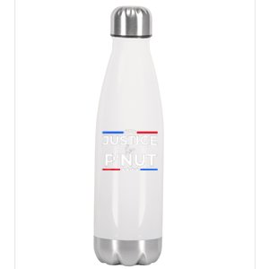 Justice For PNut Peanut Squirrel Lovers Stainless Steel Insulated Water Bottle