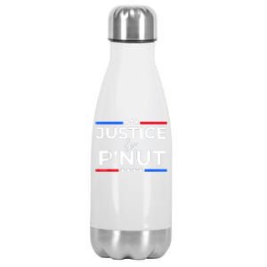 Justice For PNut Peanut Squirrel Lovers Stainless Steel Insulated Water Bottle