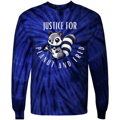 Justice For Peanut The Squirrel 2024 Tie-Dye Long Sleeve Shirt