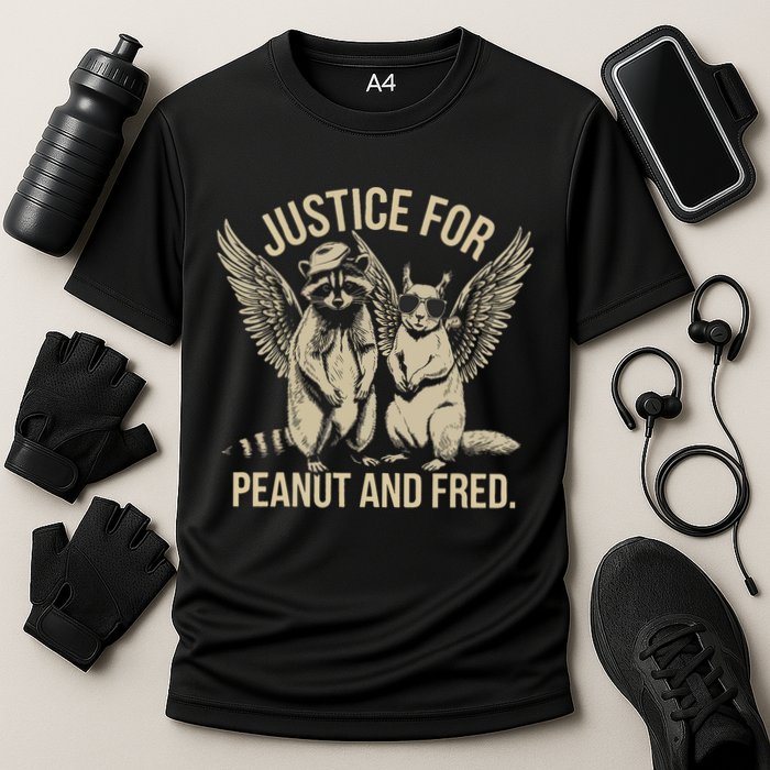 Justice For Peanut And Fred Peanut Squirrel Fred Raccoon Performance Shirt
