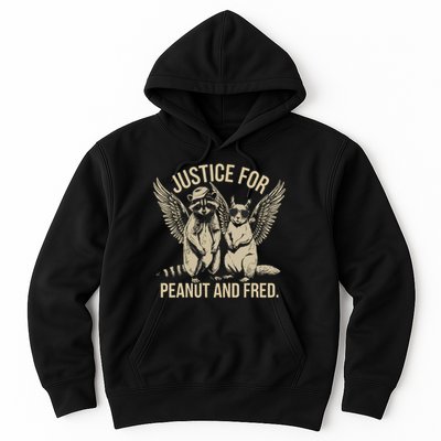 Justice For Peanut And Fred Peanut Squirrel Fred Raccoon Hoodie