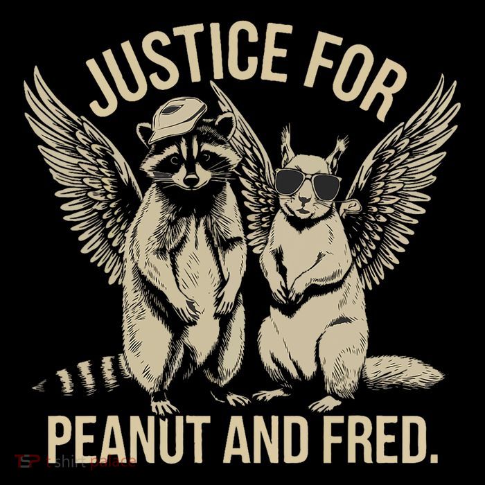 Justice For Peanut And Fred Peanut Squirrel Fred Raccoon Apron