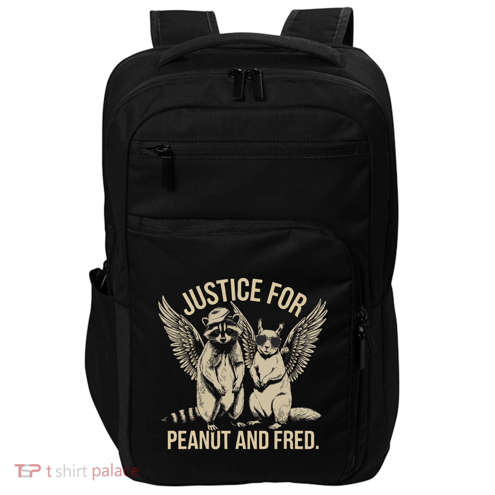 Justice For Peanut And Fred Peanut Squirrel Fred Raccoon Impact Tech Backpack