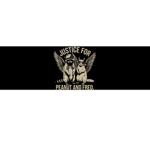 Justice For Peanut And Fred Peanut Squirrel Fred Raccoon Bumper Sticker