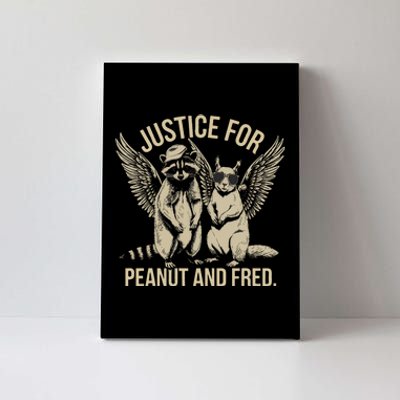 Justice For Peanut And Fred Peanut Squirrel Fred Raccoon Canvas