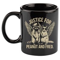 Justice For Peanut And Fred Peanut Squirrel Fred Raccoon 11oz C Handle Ceramic Mug