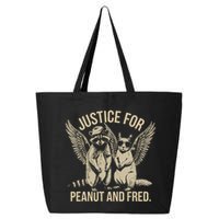 Justice For Peanut And Fred Peanut Squirrel Fred Raccoon 25L Jumbo Tote