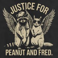 Justice For Peanut And Fred Peanut Squirrel Fred Raccoon Trucker Hat