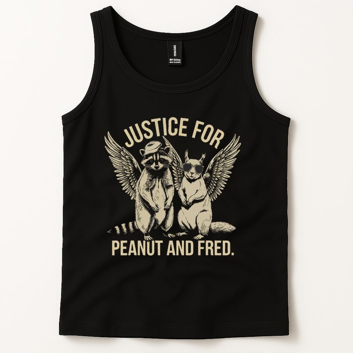 Justice For Peanut And Fred Peanut Squirrel Fred Raccoon Tank Top