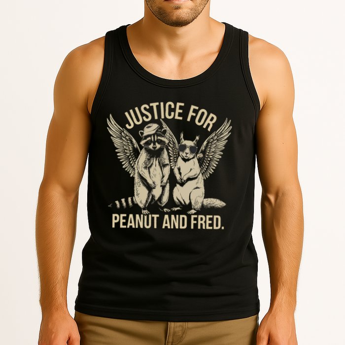 Justice For Peanut And Fred Peanut Squirrel Fred Raccoon Tank Top
