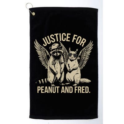 Justice For Peanut And Fred Peanut Squirrel Fred Raccoon Golf Towel