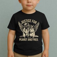 Justice For Peanut And Fred Peanut Squirrel Fred Raccoon Toddler T-Shirt