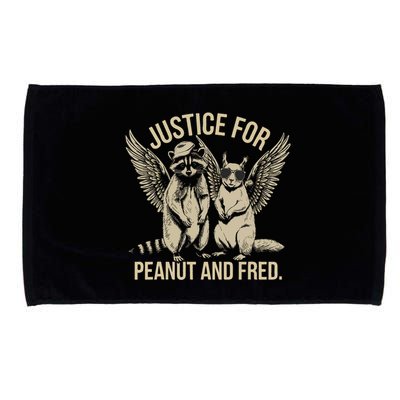 Justice For Peanut And Fred Peanut Squirrel Fred Raccoon Microfiber Hand Towel