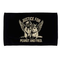 Justice For Peanut And Fred Peanut Squirrel Fred Raccoon Microfiber Hand Towel