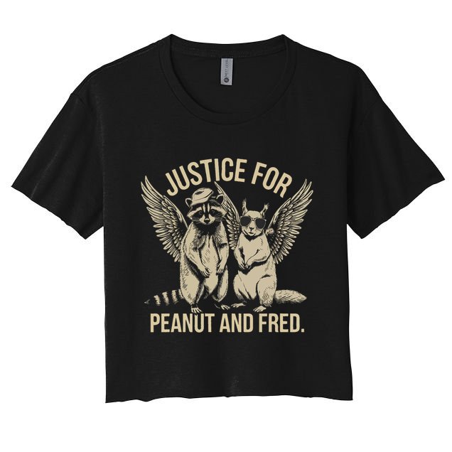 Justice For Peanut And Fred Peanut Squirrel Fred Raccoon Crop Top
